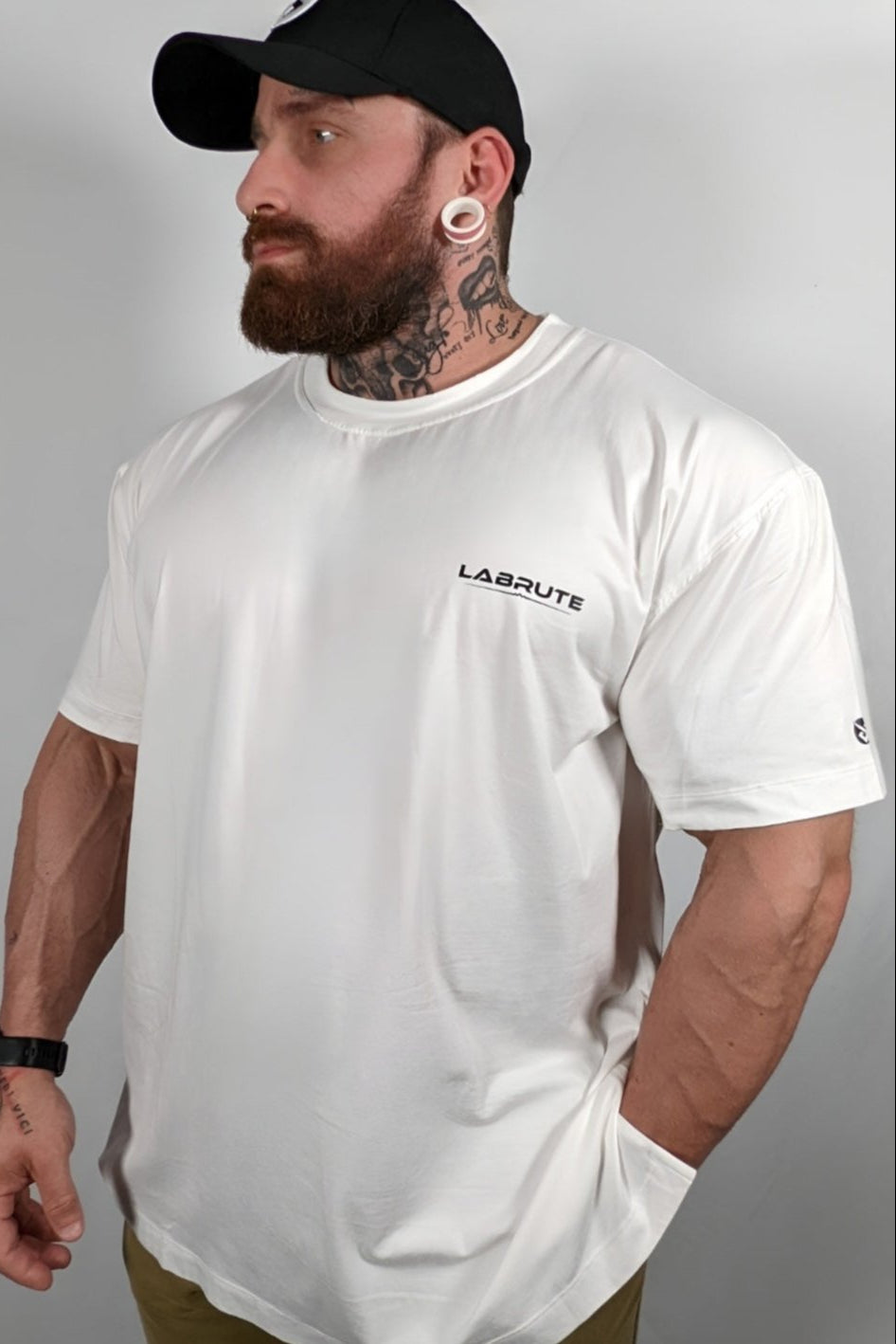 premiumwear,activewear,gymwear,apparel,athletic,bodybuilding,fitness,sport,gym,Labrute,men,man,homme,Canada,Québec,clothing,vetement,tshirt,white,blanc,labrutestrength,labrutenation,brute,coton,cotton,bamboo,bambou,confy,soft,eco,ethique