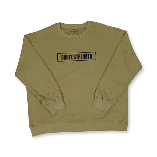 premiumwear,activewear,gymwear,apparel,athletic,bodybuilding,fitness,sport,gym,Labrute,men,man,homme,Canada,Québec,clothing,crewneck,sweatshirt,chandail,colrond,organic,organique,eco,bio,vetement,manchelongue,sweater,kaki,khaki,labrutestrength,brute,brutestrength