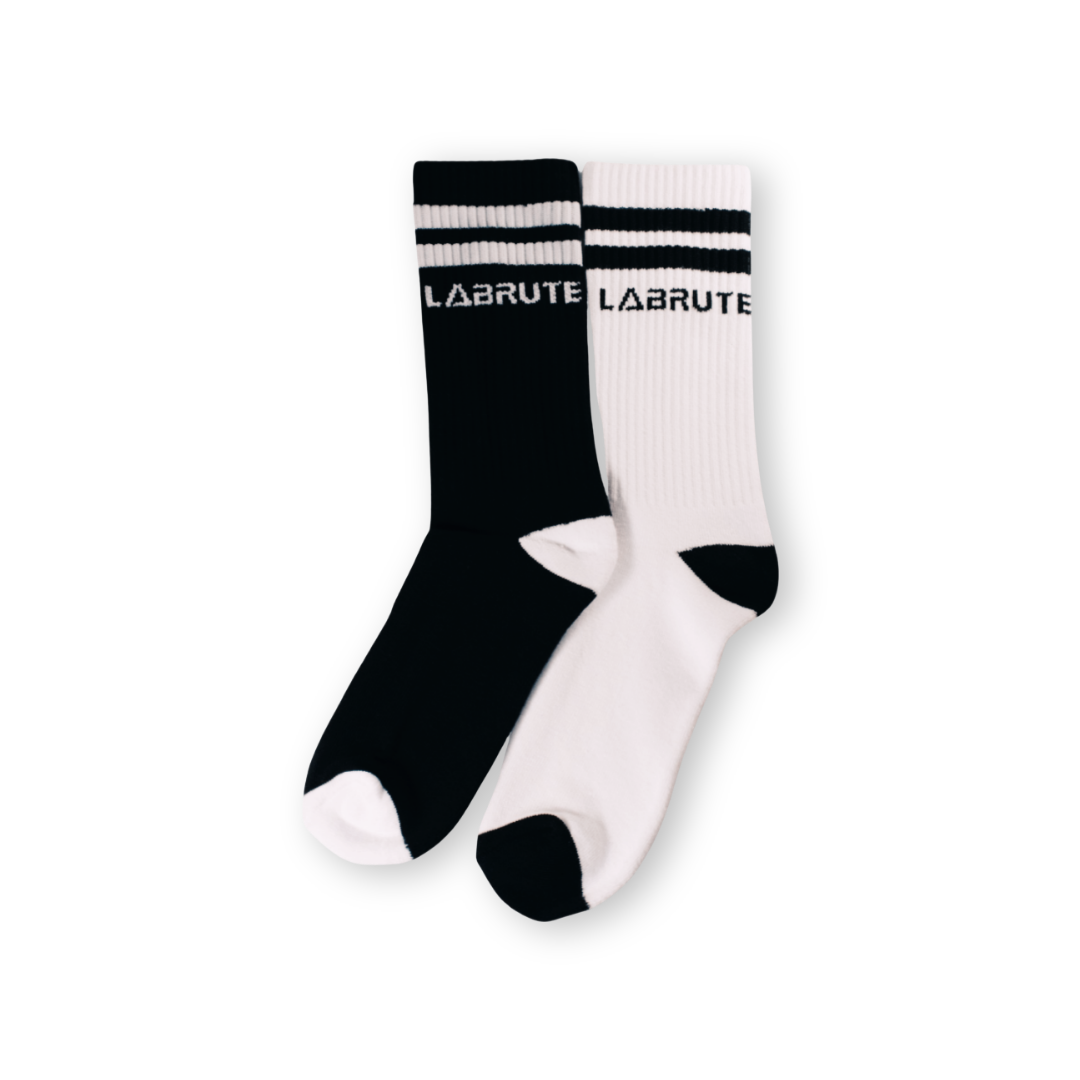 Labrute,brutestrength,premiumwear,activewear,gymwear,apparel,Canada,Québec,casual,clothing,accessories,socks,bas,chaussettes,underwear,cotton,black,white,stripes,long