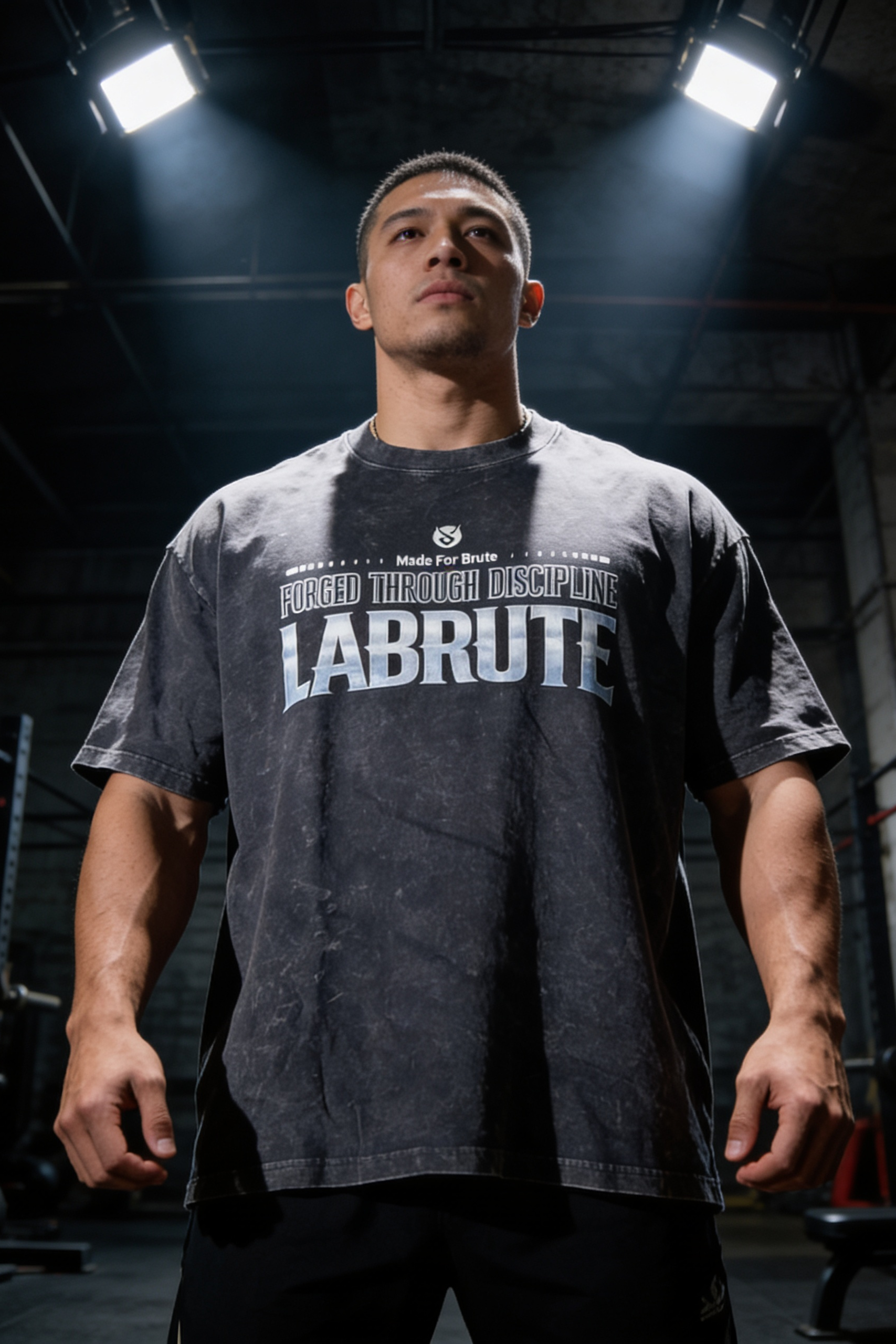 Tshirt oversized vintage noir Labrute  pour le gym ou de tous les jours, design au Canada, produit du Québec, parfait pour les bodybuilders, la musculation, graphique style cartoon rock metal, power within collection, pour un fort mindset , très confortable durable doux et de qualité,Labrute vintage black oversized t-shirt for the gym or everyday, design in Canada, product from Quebec, perfect for bodybuilders, bodybuilding, cartoon rock metal style graphic, power within collection, for a strong mindset