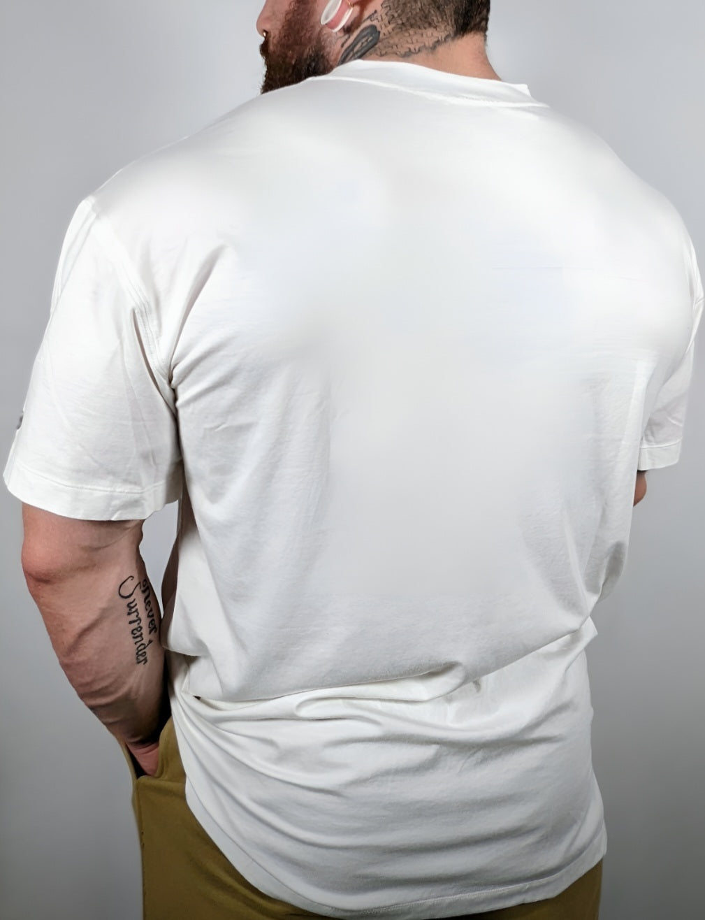 CA, Bodybuilding Tee - White, Gym T-Shirts Men