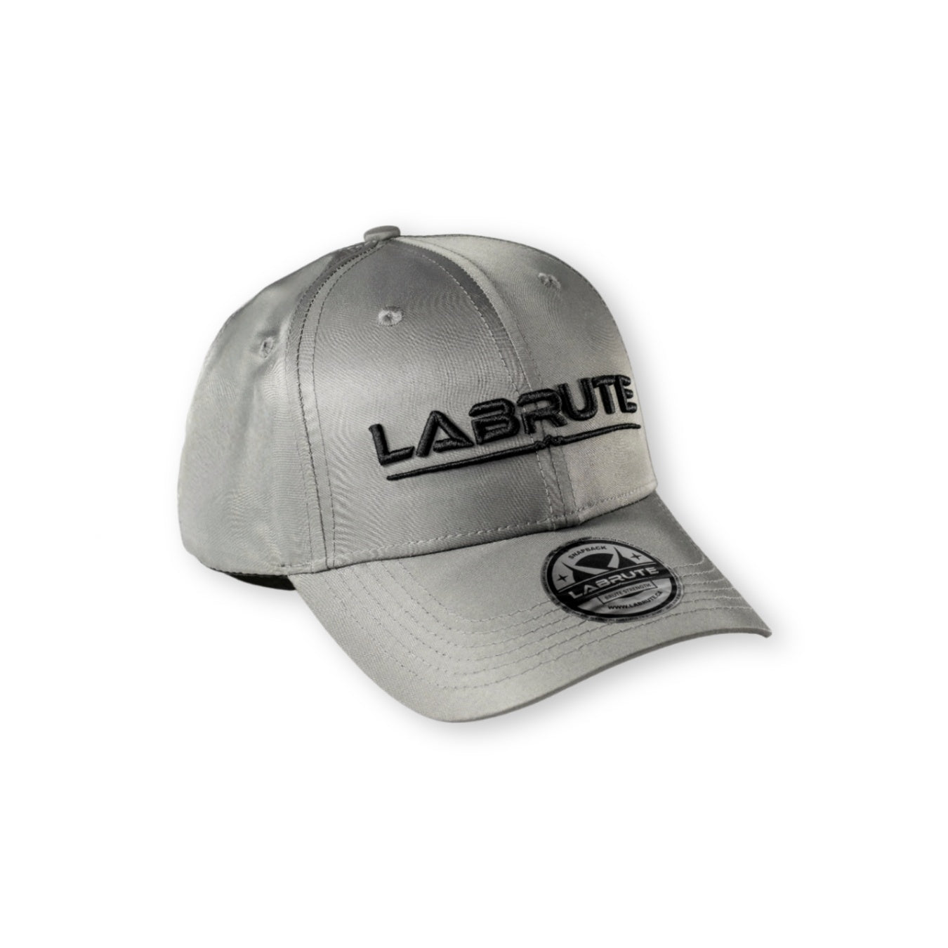 PREMIUM MEN'S SPORTSWEAR - LABRUTE Black FITTED CAP MADE IN RECYCLED NYLON